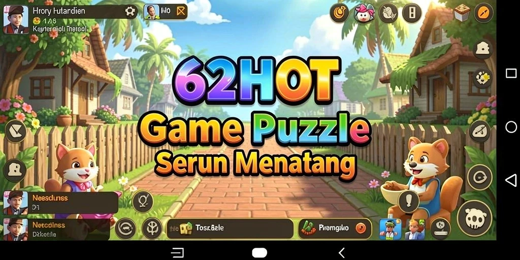 Screenshot gameplay menunjukkan tantangan puzzle menarik di 62HOT.