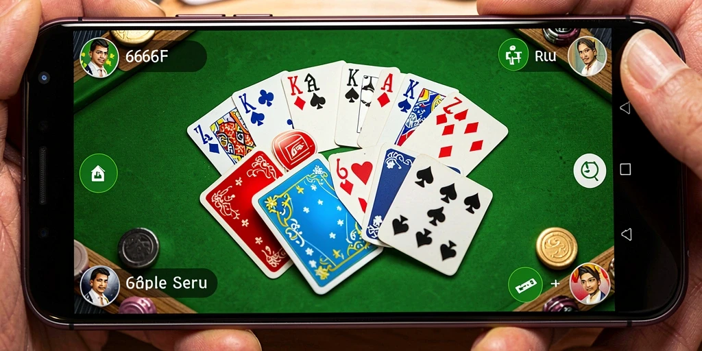 Tangkapan layar gameplay seru dari 666F, game Gaple yang menyenangkan.