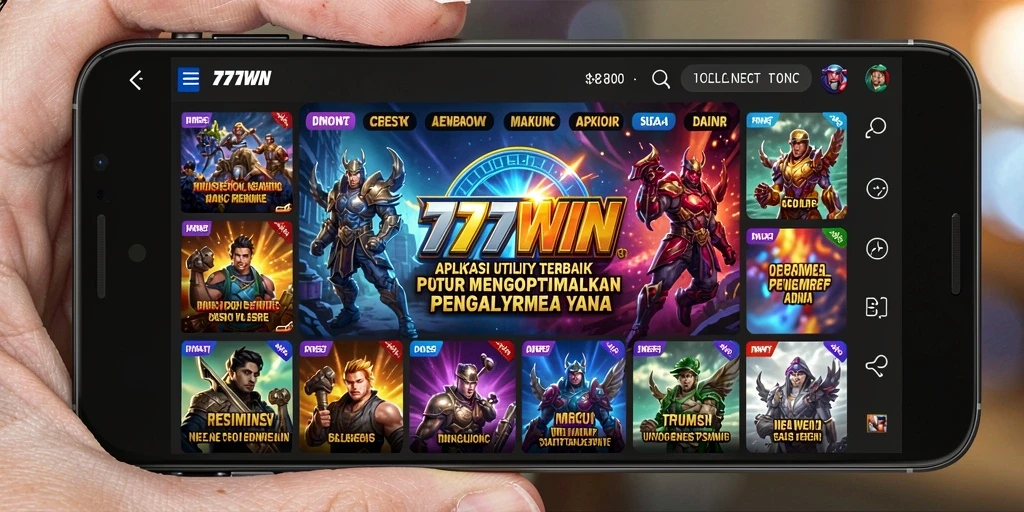 Tampilan screenshot utama 777WIN dengan fitur Utility yang efektif.
