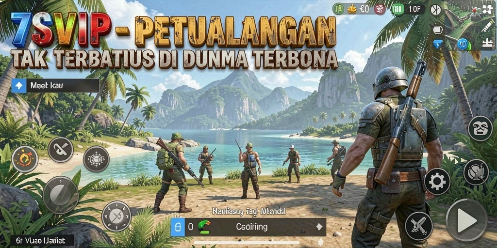 Screenshot gameplay Open World 7SVIP menampilkan lingkungan yang luas dan interaktif.