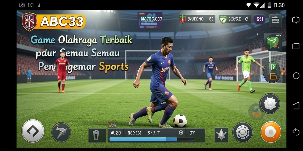 Screenshot gameplay olahraga yang seru dan interaktif.
