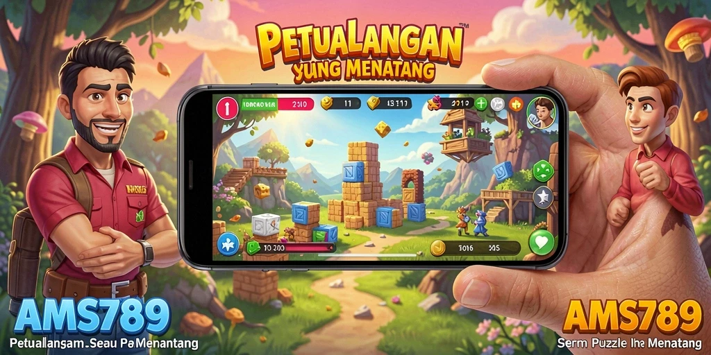 Tampilan gameplay yang menantang dan menarik dalam AMS789.