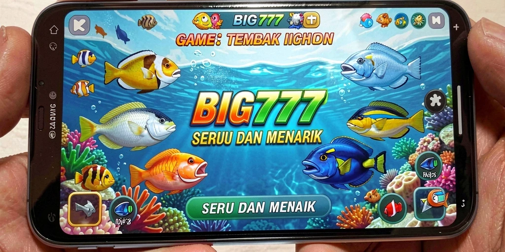 Tampilan gameplay <strong>BIG777</strong> dengan aksi menembak ikan yang seru.