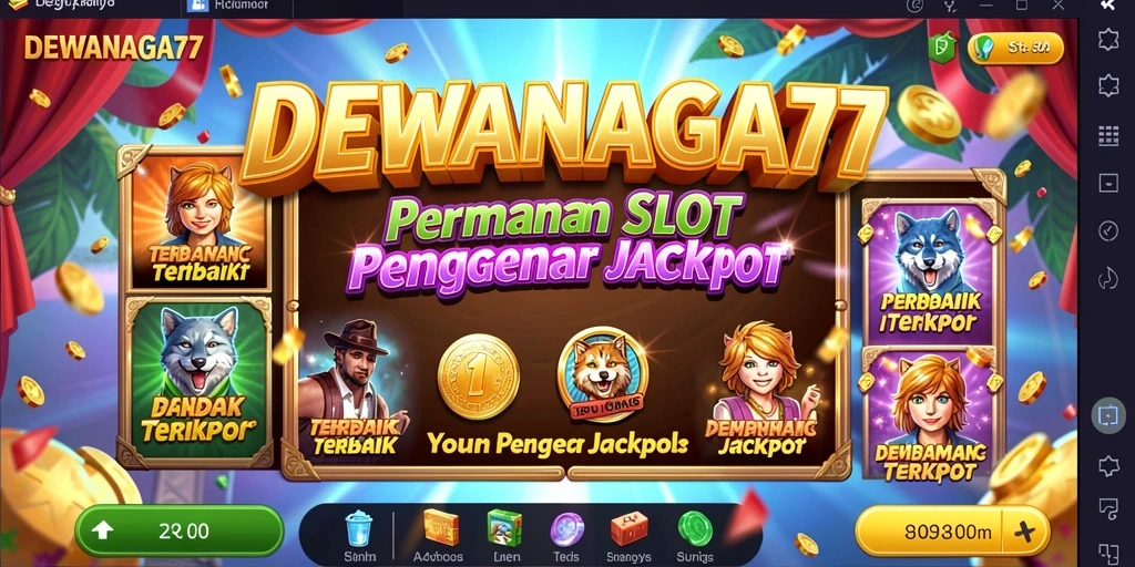 Tampilan gameplay Slot seru di DEWANAGA77 dengan fitur menarik.