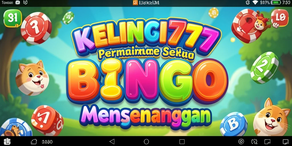 Tampilan gameplay KELINCI777 yang menarik dengan suasana Bingo.