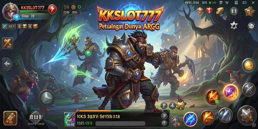 Tangkapan layar KKSLOT777 menampilkan pertarungan epik dalam dunia ARPG yang memukau.
