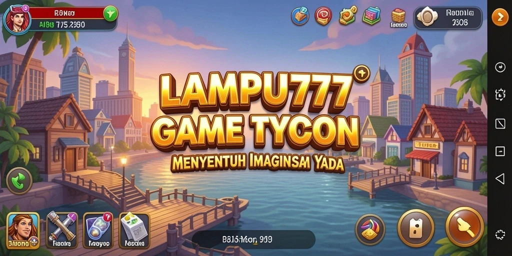Tampilan gameplay seru LAMPU777 dalam genre Tycoon.