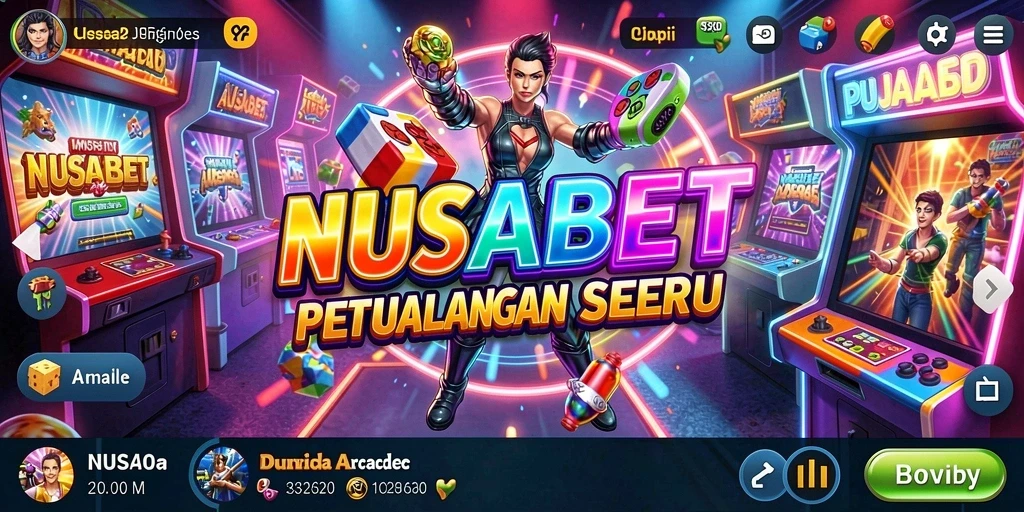 Screenshot gameplay NUSABET yang menampilkan aksi seru dalam permainan Arcade.