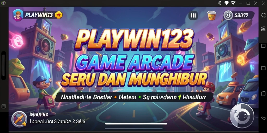 Tampilan permainan arcade yang seru dan penuh aksi dari PLAYWIN123.