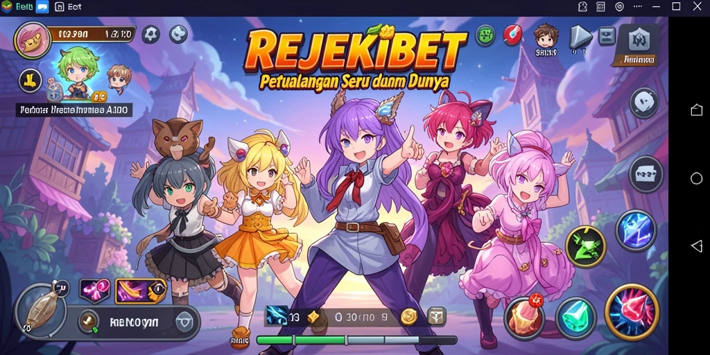 Tampilan menarik dari gameplay REJEKIBET yang penuh aksi Anime.