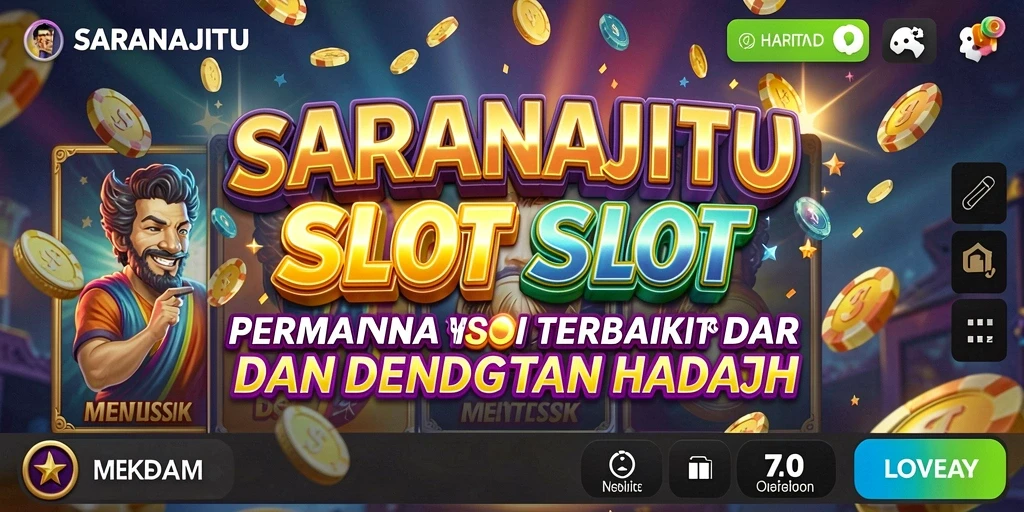 Tampilan permainan slot SARANAJITU yang menarik dan penuh warna.