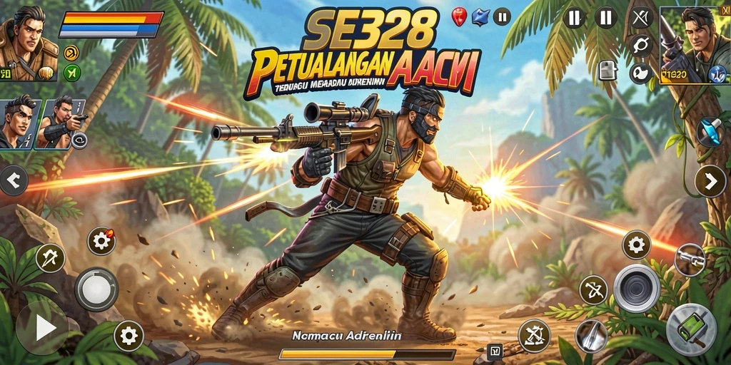 Tampilan seru gameplay SE328 dengan aksi pertarungan intens.