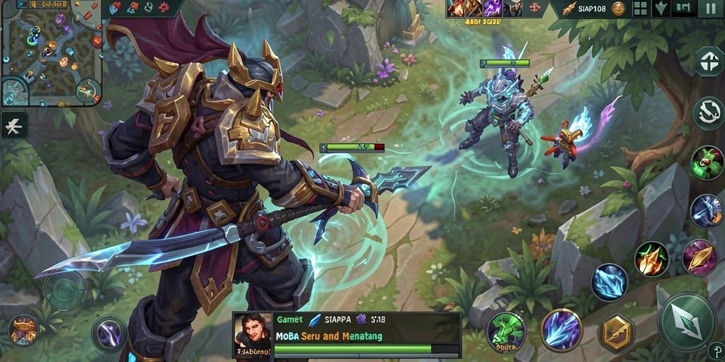 Tampilan menarik dari gameplay MOBA SIAP108 yang penuh aksi.