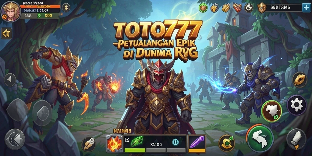 Tampilan screenshot utama TOTO777 yang menarik dengan gameplay RPG.